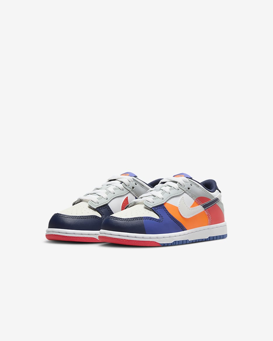 Navy and silver nike dunks best sale